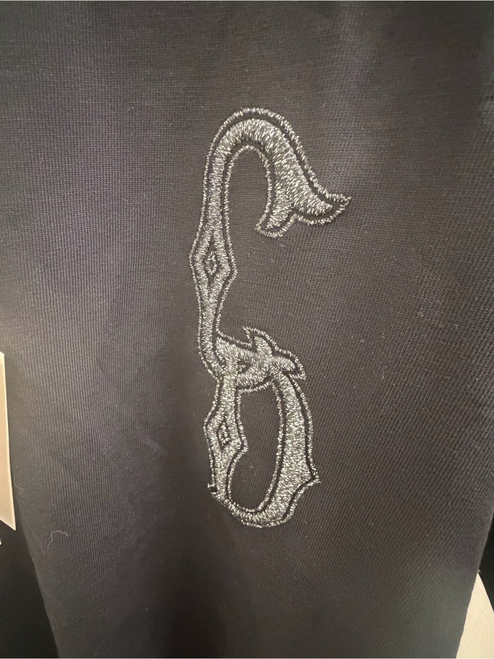 Dior CD Interlaced Embroidered Logo T-Shirt Black Men’s Medium NWT Made Italy - Picture 5 of 10